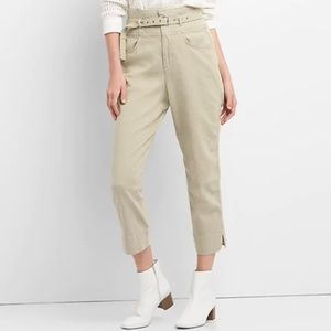 Gap high rise chino with belt